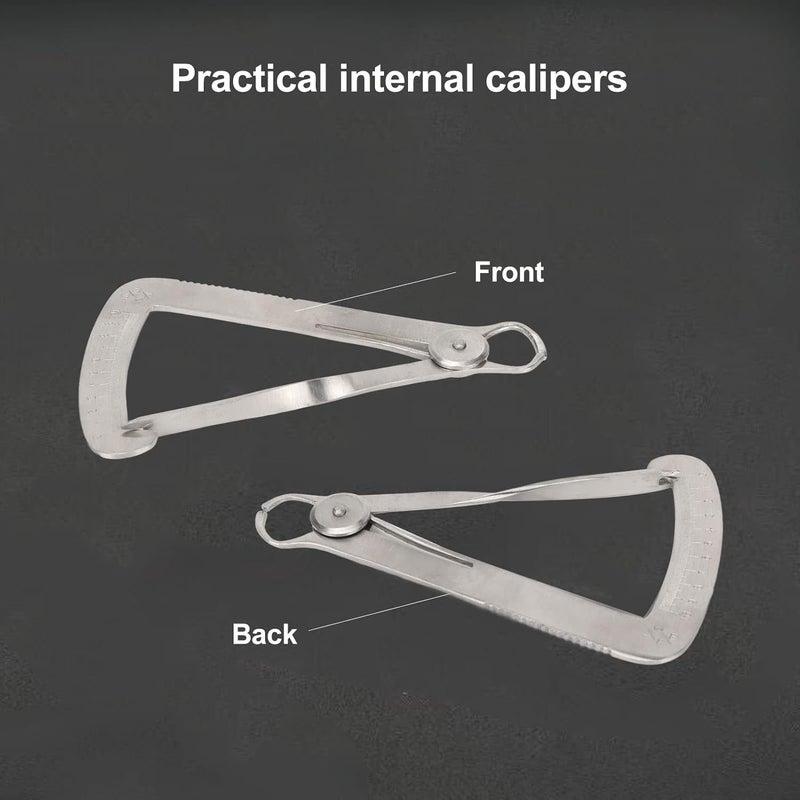 woobles Inner Caliper Ruler Stainless Steel Rustproof Jewelry Stones Measuring Tool 0‑10mm Hardware Tool - Image 2